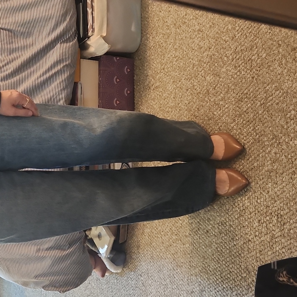 M.GEMI Fortuna Leather Flats Sz 38 - Picture 8 of 10